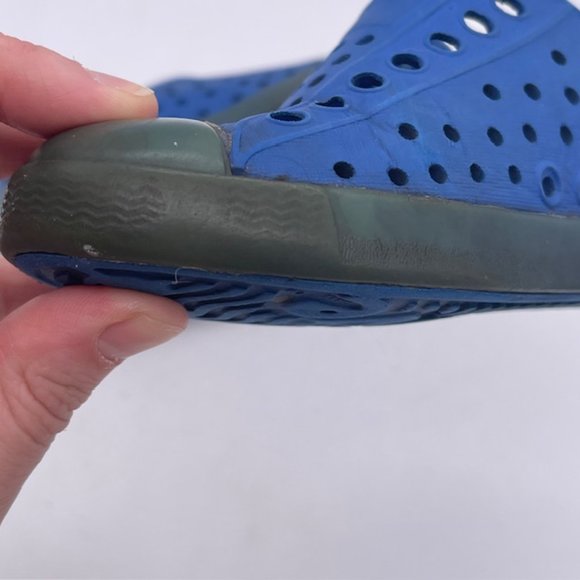 Native Jefferson Size C8 8 Navy Blue Toddler Slip On Shoes - Picture 2 of 11